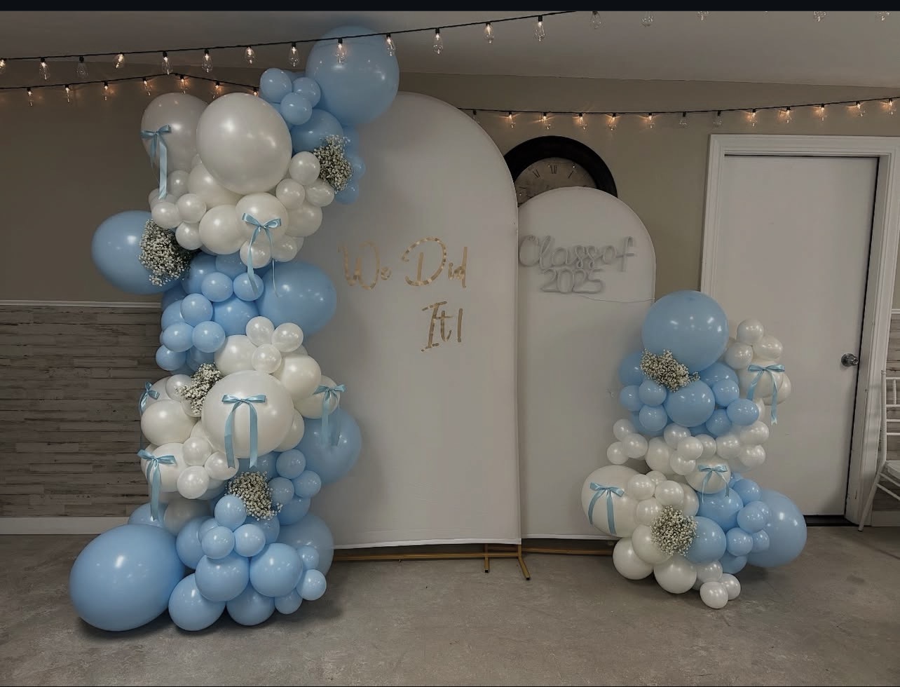 Class of 2025 graduation balloon backdrop